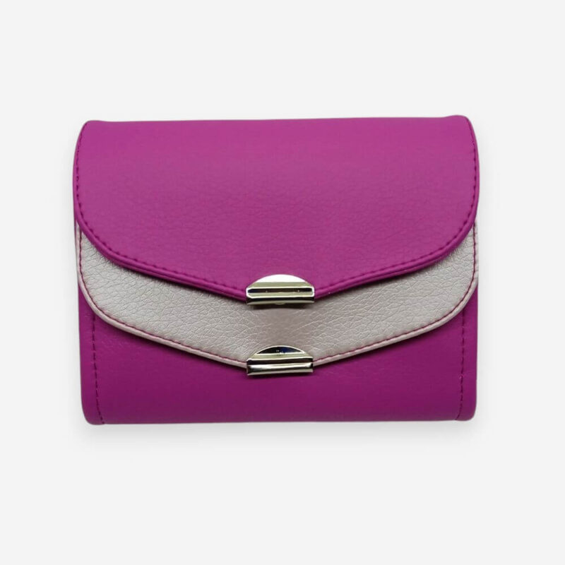 kisméretű női pénztárca pink-gyöngyház